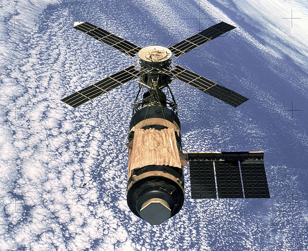 A snapshot of Skylab in low-Earth orbit...as seen by the Skylab 4 astronauts on February 8, 1974.