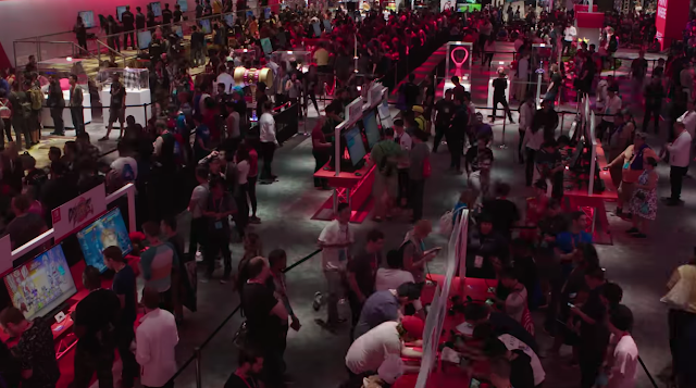 Nintendo E3 2018 booth crowd size line area