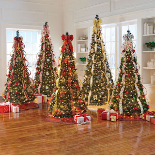 well-dressed Christmas trees
