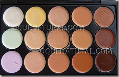 Paleta com 15 Cores de Base Corretivo1