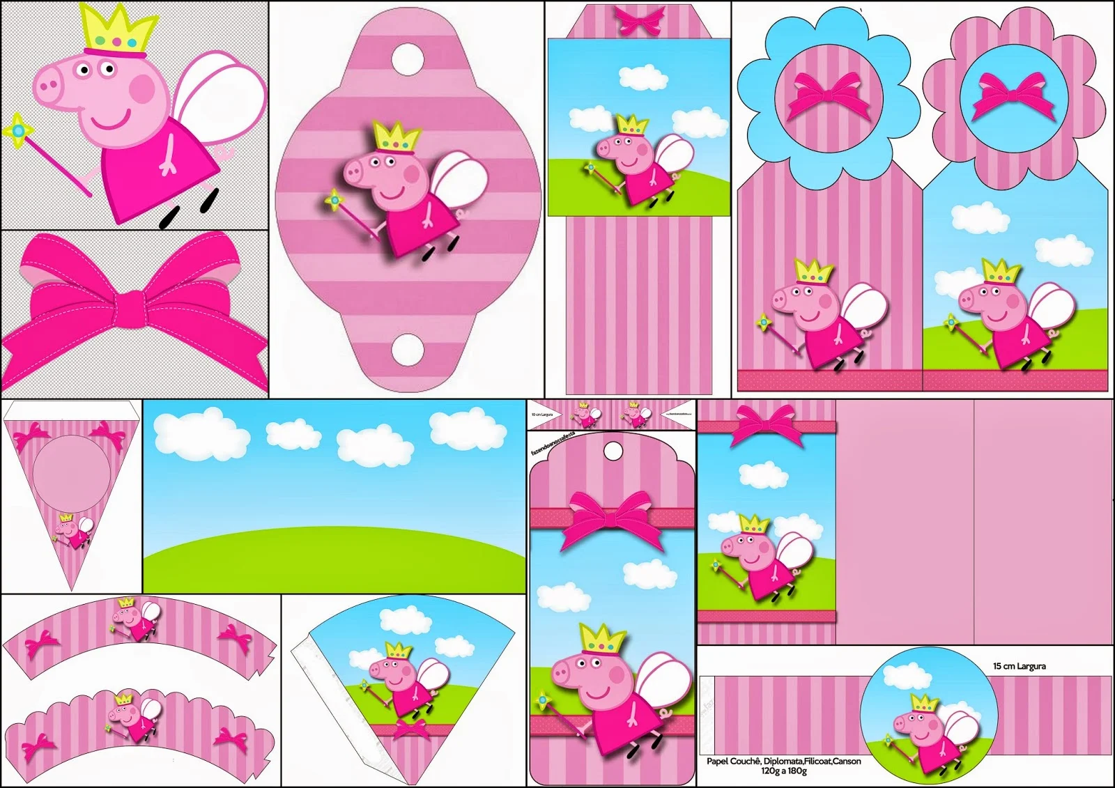 Peppa Pig Fairy: Free Party Printables, Images and Backgrounds.