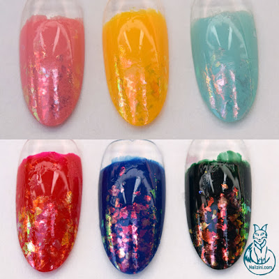 Born pretty store chameleon flakies nailzini