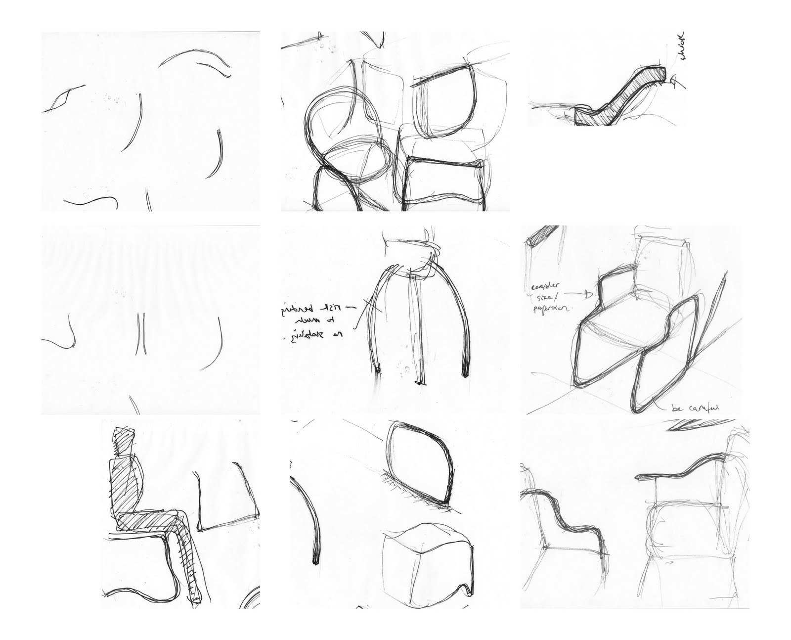 Furniture Design: Thumbnail Sketches