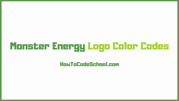 Monster Energy Logo Color Codes