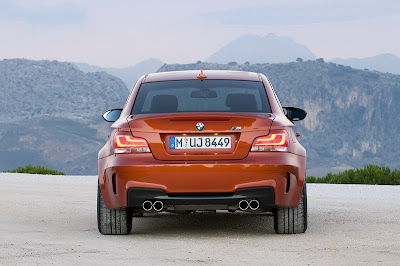 2012 1 series m coupe rear view