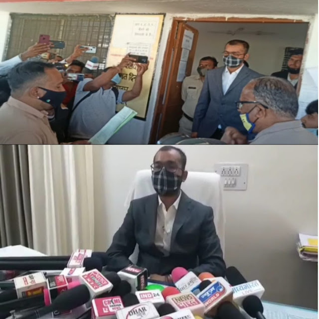 memorandum to the subdivisional officer in the name of the Chief Minister against the threat of killing the journalist