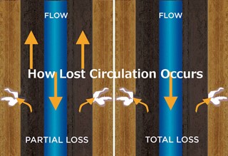 فقدان دوره سائل الحفر Lost Circulation Hole Problems