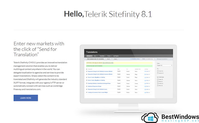 Best & Cheap Sitefinity 8.1 Hosting