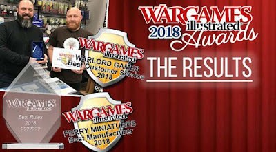 Wargames Illustrated, Awards Results 2018