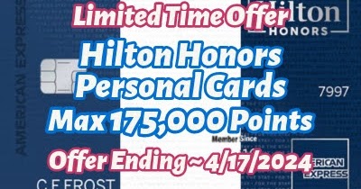 【期間限定】Amex Hilton Honors Personal カードに新オファー！