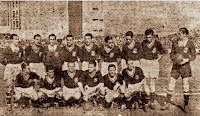 Selección  de ESPAÑA - Temporada 1940-41 - Quincoces, Arencibia, Echevarría, Herrerita, Ipiña, Campanal, Oceja, Campos y Trías; Vázquez, Epi, Gorostiza, Mieza, Rovira y Gabilondo - ESPAÑA 5 (Herrerita, Campanal, Campos y Epi 2), PORTUGAL 1 (Pinga) - 16/03/1941 - Partido amistoso - Bilbao, estadio de San Mamés - Alineación: Trías; Mieza, Oceja; Gabilondo, Rovira, Ipiña; Epi, Herrerita, Campanal, Campos y Gorostiza (Vázquez, 46')