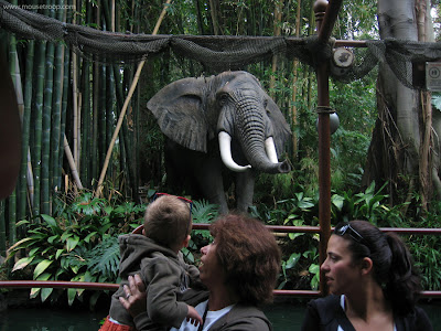 Disneyland elephant Jungle Cruise river ride