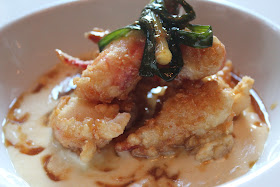 Fried Maine lobster caramel at Nix's Mate, Boston, Mass.