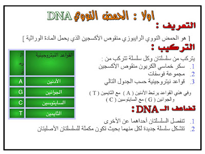 شرح درس مادة الوراثة الثالث المتوسط الفصل الثاني  2021 م