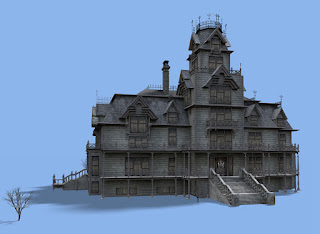 3D Mansion for TV show "House on the Hill"