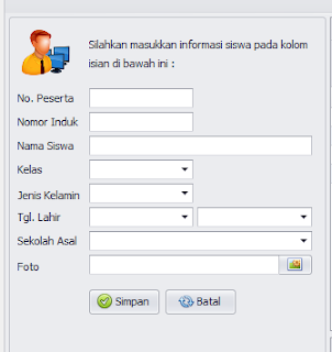 form input data siswa