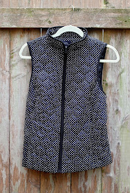 Stitch Fix Market & Spruce Anella Puffer Vest polka dot