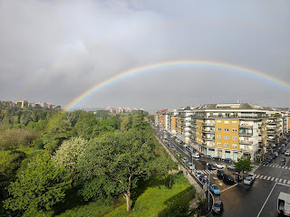foto arcobaleno parco delle valli quartiere Conca D'Oro
