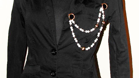 DIY tutorial / button brooch / chain brooch / broszka z agrafek i guzika / Cardigan Clips /broszka do swetra 