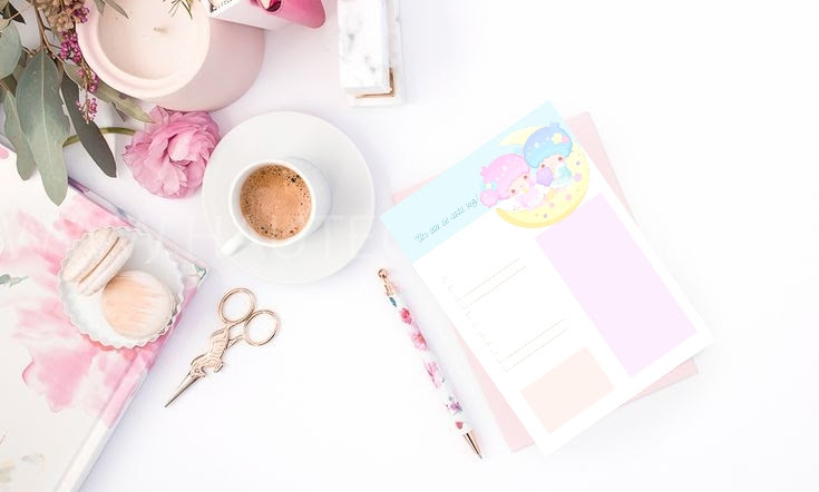 Mini Planner e Bloquinho de Notas Kawaii com Canva