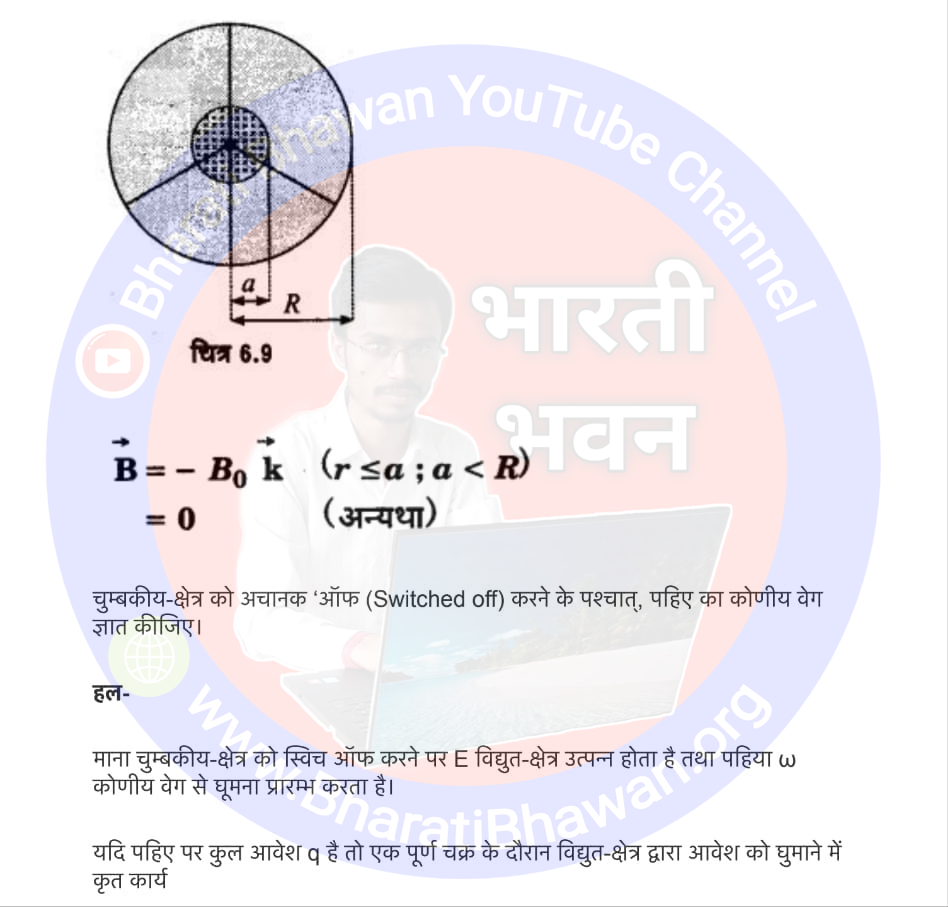 Class 12th Physics Chapter 6. Electromagnetic Induction | 6. वैद्युतचुम्बकीय प्रेरण, Class 12 Physics Chapter 6 in Hnidi, कक्षा 12 नोट्स, सभी प्रश्नों के उत्तर, कक्षा 12वीं के प्रश्न उत्तर, भौतिकी-I (XII)