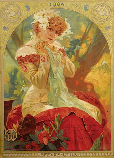 Lefevre-Utile Sarah Bernhardt (1903) Alphonse Mucha (Czech, 1860-1939)