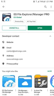 Es File Explorer Pro Installed