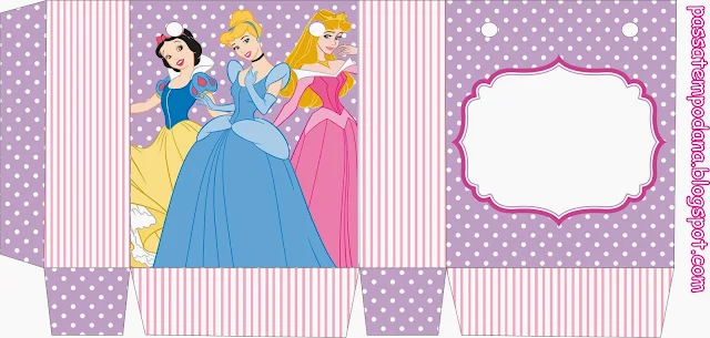 Disney Princess Birthday: Free Printable Boxes.