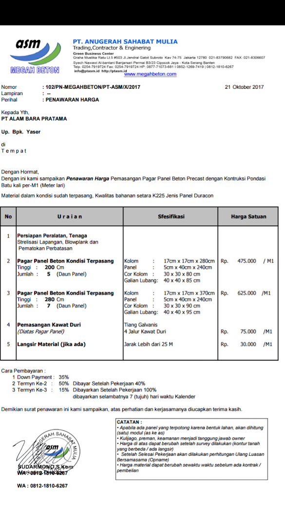 Contoh Surat Penawaran Harga Borongan Bangunan : 33+ Contoh Surat Penawaran Barang, Produk, Jasa dan ... / Dengan hormat, sehubungan dengan adanya rencana pembangunan.