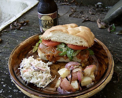 Creole Sauced Sausage Po'boys