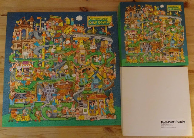 A Putt-Putt Puzzle of a very crazy Miniature Golf course. Published by Hallmark Cards Inc. Many thanks to our friend 'Hacksaw' Jon Drexler for sending it across the pond to live in the Crazy Golf Museum