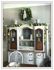 French Country-Hutch-Late- Summer-Dining -Room -Decor-From My Front Porch To Yours