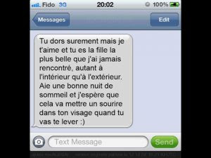 sms d'amour pour elle