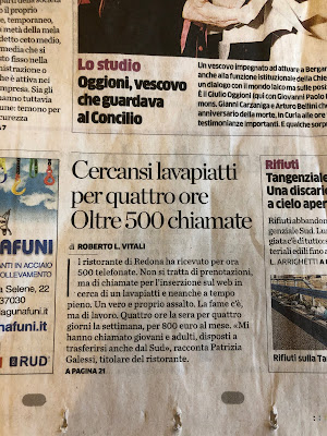 Use of CERCANSI in L'Eco di Bergamo February 26, 2019 edition.