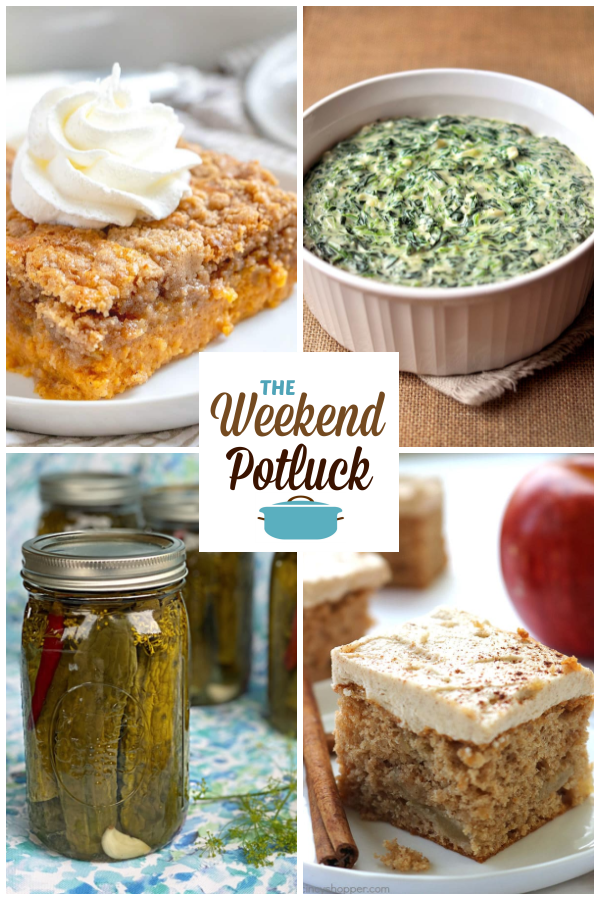 A virtual recipe swap with Pumpkin Dump Cake, Easy Homemade Creamed Spinach, Pop’s Spicy Garlic Dill Pickles, 3-Ingredient Apple Cake and dozens more!