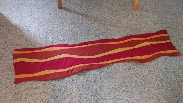 Improv curves giant bacon quilt