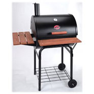 Char-Griller 2123 Wrangler 640 Square Inch Charcoal Grill / Smoker