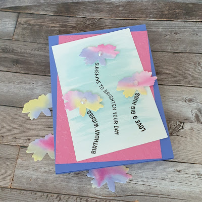 Sending Smiles stampin up watercolour card