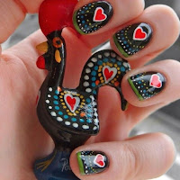 Decoración de uñas para San Valentín