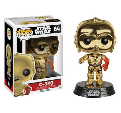 Barnes & Noble Exclusive Star Wars: The Force Awakens “Metallic” C-3PO Pop! Figure