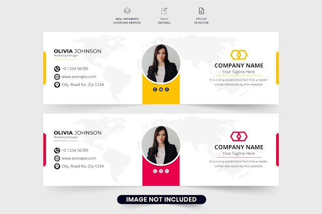 Corporate email signature template free download