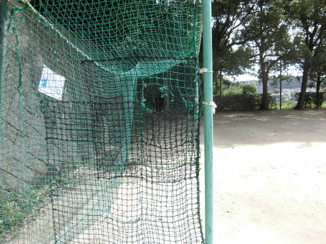 寺迫公園ブログ サッカーゴールを修理しました