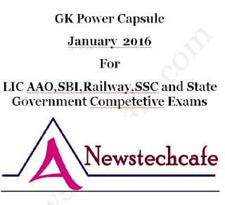 Daily Current Affairs GK Power Capsule For January 2016 Pdf Download 