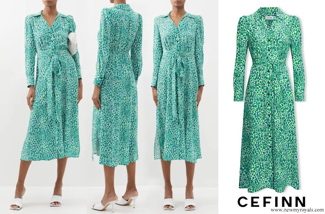 Princess of Wales wore CEFINN Petra Leopard-print Silk Midi Dress