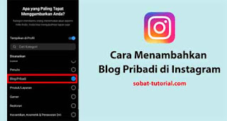 Cara Menambahkan Blog Pribadi di Instagram