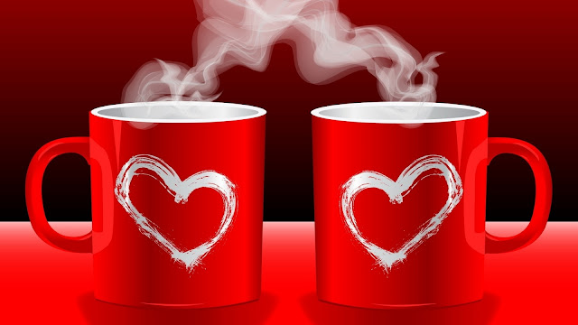 red love cups wallpaper