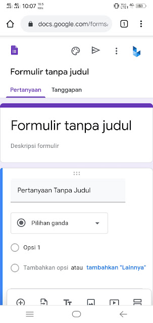 Cara membuat google form dari hp