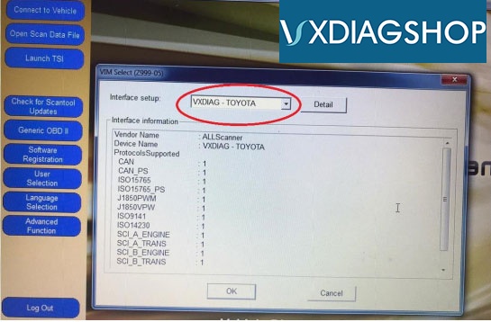 VXDIAG Toyota Unable to Connect VIM 3