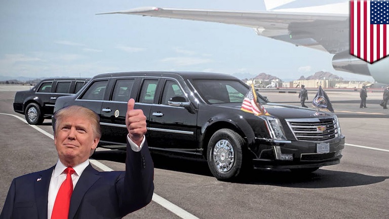 Dahsyatnya Mobil Donald Trump: Berlapis 8 Baja, Ban Anti Bocor, dilengkapi Senjata Rahasia