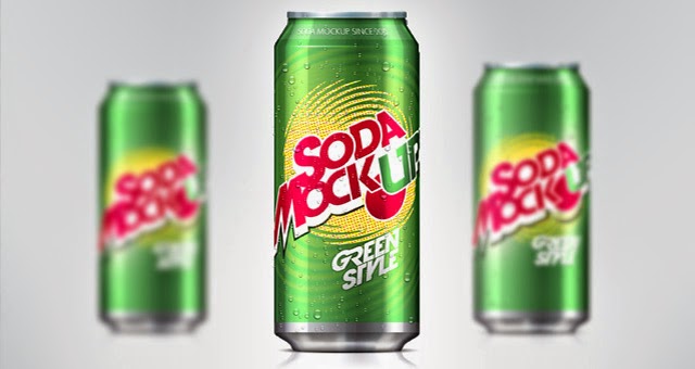Soda Can MockUp PSD Template